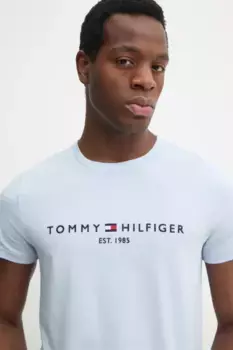 Хлопковая футболка Tommy Hilfiger, синий