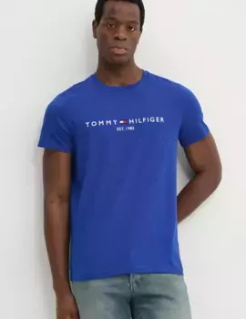 Хлопковая футболка Tommy Hilfiger, синий