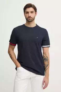 Хлопковая футболка Tommy Hilfiger, темно-синий