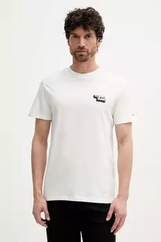 Хлопковая футболка Tommy Jeans, белый
