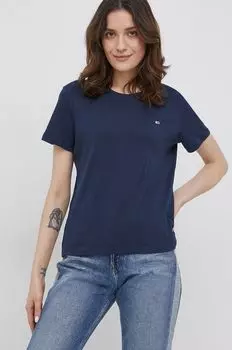 Хлопковая футболка Tommy Jeans, белый