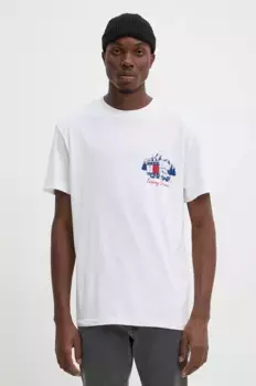 Хлопковая футболка Tommy Jeans, белый