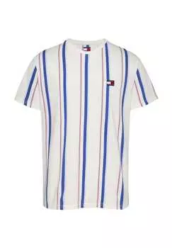 Хлопковая футболка Tommy Jeans, белый