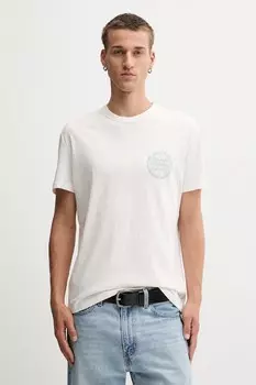 Хлопковая футболка Tommy Jeans, бежевый