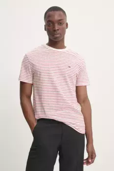 Хлопковая футболка Tommy Jeans, бежевый