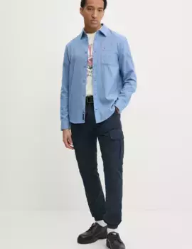 Хлопковая футболка Tommy Jeans, бежевый