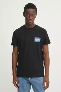 Хлопковая футболка Tommy Jeans, черный