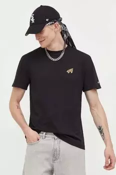 Хлопковая футболка Tommy Jeans, черный