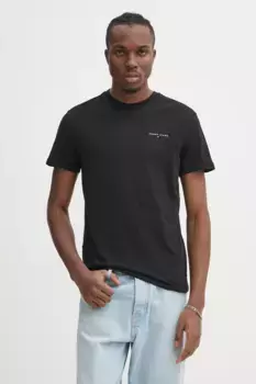 Хлопковая футболка Tommy Jeans, черный