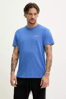 Хлопковая футболка Tommy Jeans, фиолетовый