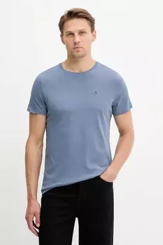 Хлопковая футболка Tommy Jeans, синий
