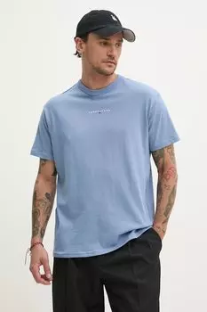 Хлопковая футболка Tommy Jeans, синий