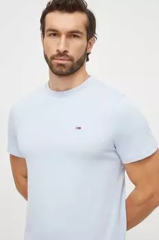 Хлопковая футболка Tommy Jeans, синий