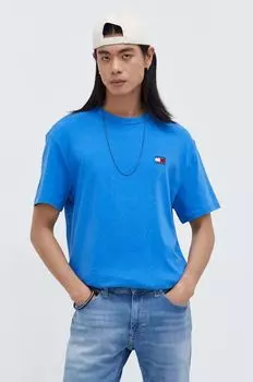 Хлопковая футболка Tommy Jeans, синий