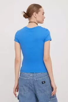 Хлопковая футболка Tommy Jeans, синий