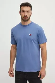 Хлопковая футболка Tommy Jeans, синий