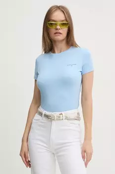 Хлопковая футболка Tommy Jeans, синий