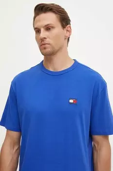Хлопковая футболка Tommy Jeans, синий