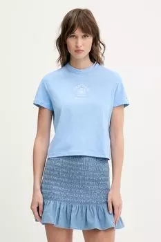 Хлопковая футболка Tommy Jeans, синий