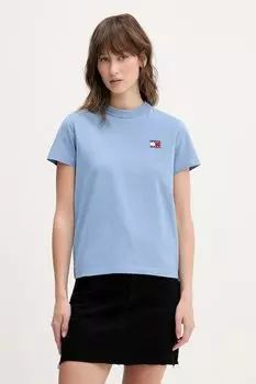Хлопковая футболка Tommy Jeans, синий