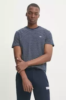 Хлопковая футболка Tommy Jeans, темно-синий