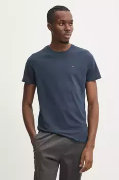 Хлопковая футболка Tommy Jeans, темно-синий