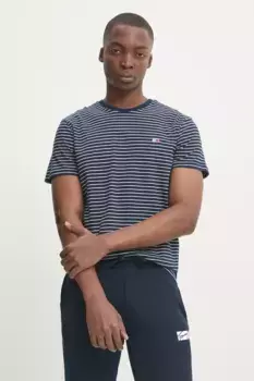 Хлопковая футболка Tommy Jeans, темно-синий