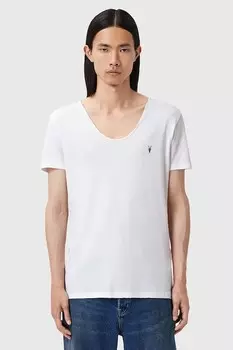 Хлопковая футболка TONIC Allsaints, белый