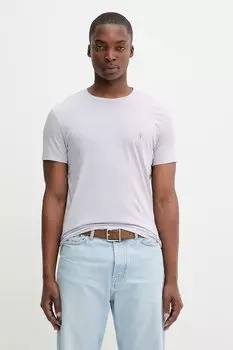 Хлопковая футболка TONIC Allsaints, фиолетовый