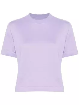 Хлопковая футболка тонкой вязки Cordera, фиолетовый