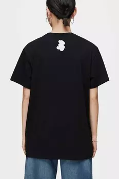 Хлопковая футболка Tous, черный