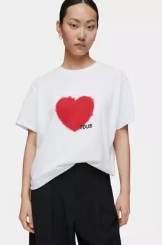 Хлопковая футболка Tous, красный