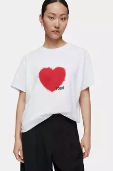 Хлопковая футболка Tous, красный