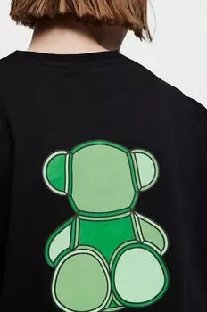 Хлопковая футболка Tous, зеленый