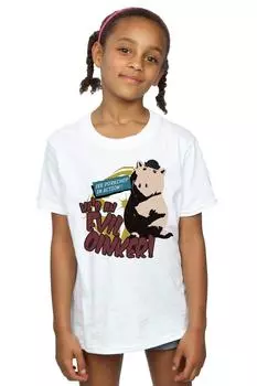 Хлопковая футболка Toy Story Evil Oinker Disney, белый