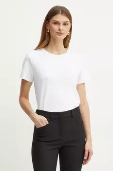 Хлопковая футболка Twinset, белый