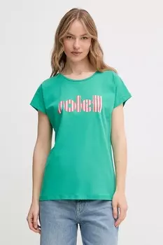 Хлопковая футболка TYFANY La Petite Franaise, зеленый