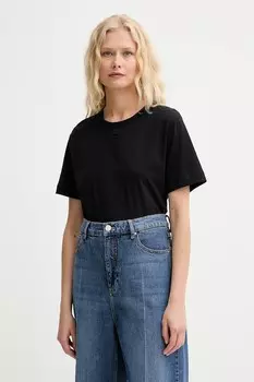 Хлопковая футболка Tylie Munthe, черный