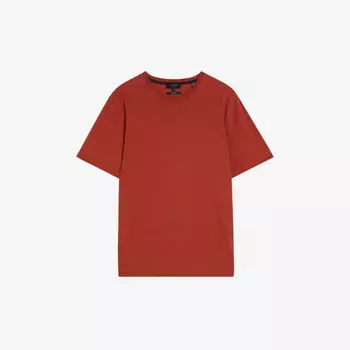 Хлопковая футболка Tywinn стандартного кроя с короткими рукавами Ted Baker, оранжевый