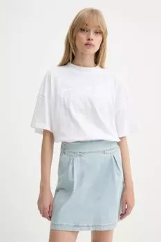 Хлопковая футболка UDELLO Munthe, белый