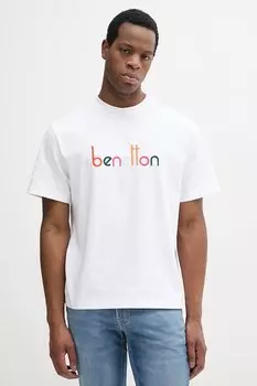 Хлопковая футболка United Colors Of Benetton, белый