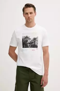 Хлопковая футболка United Colors Of Benetton, белый