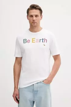 Хлопковая футболка United Colors Of Benetton, белый