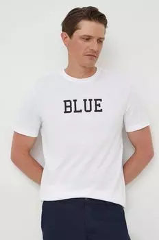 Хлопковая футболка United Colors of Benetton, белый