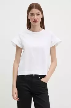 Хлопковая футболка United Colors of Benetton, белый