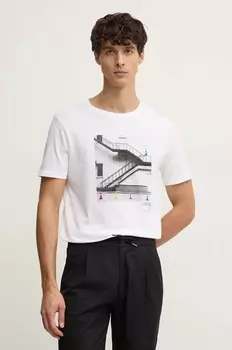 Хлопковая футболка United Colors of Benetton, белый