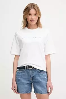 Хлопковая футболка United Colors Of Benetton, белый