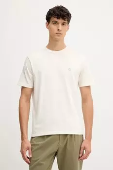 Хлопковая футболка United Colors Of Benetton, бежевый
