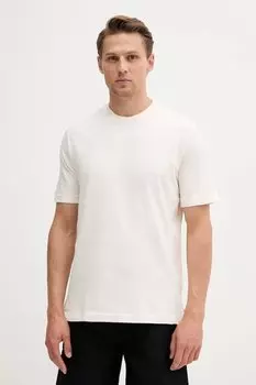 Хлопковая футболка United Colors Of Benetton, бежевый