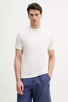 Хлопковая футболка United Colors Of Benetton, бежевый